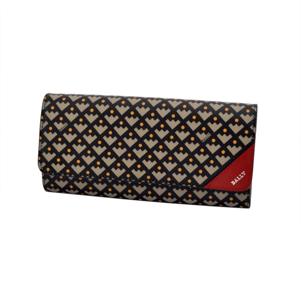 バリー BALLY CIMETTA 71 6194634 二つ折り 長財布 CRESCENT TOILE