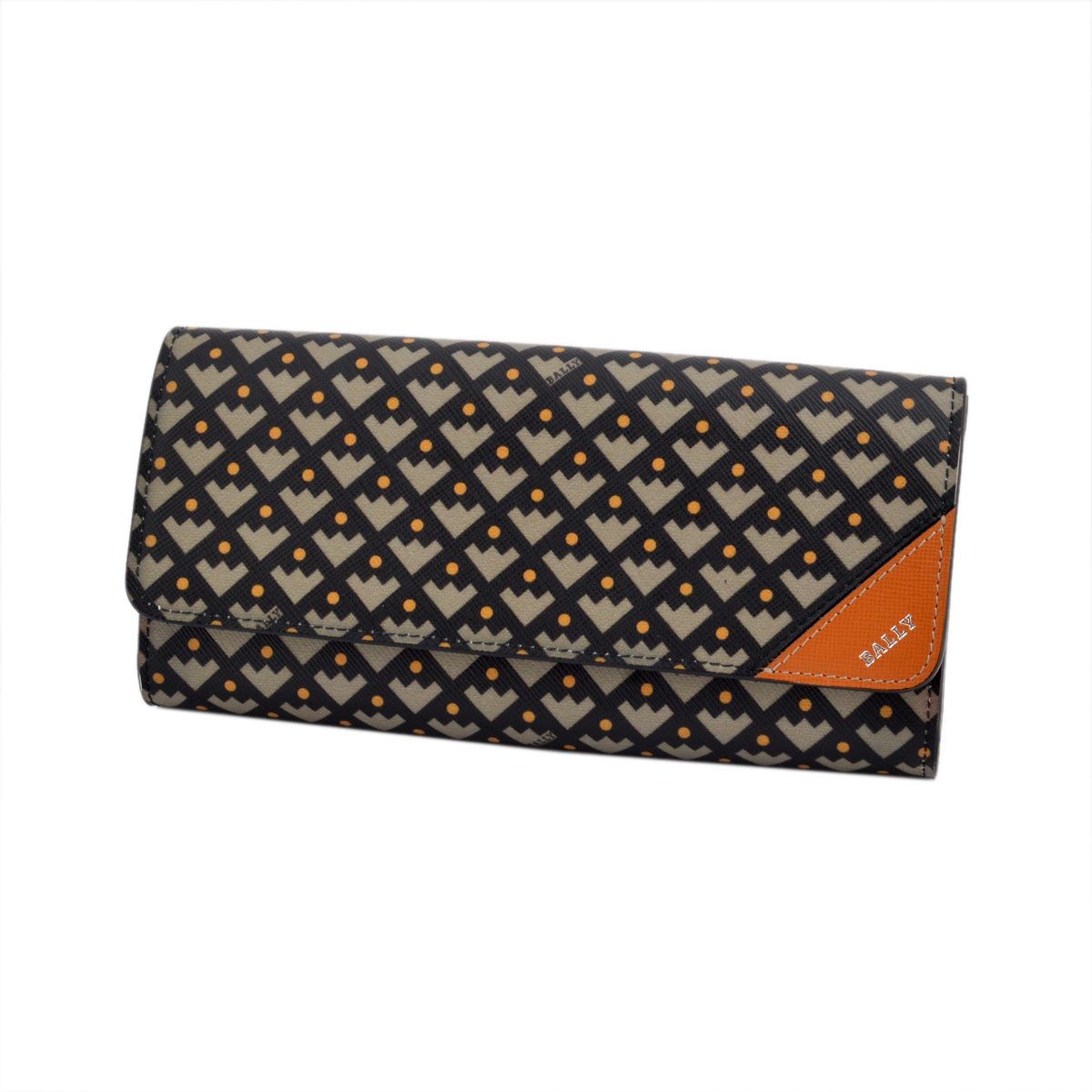 バリー BALLY CIMETTA 61 6194633 二つ折り 長財布 CRESCENT TOILE