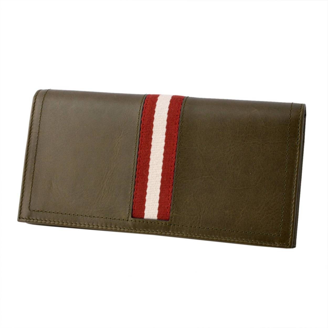 バリー BALLY TALIRO 699 6214508 メンズ バリーストライプ ファスナー小銭入れ付 二つ折り長財布