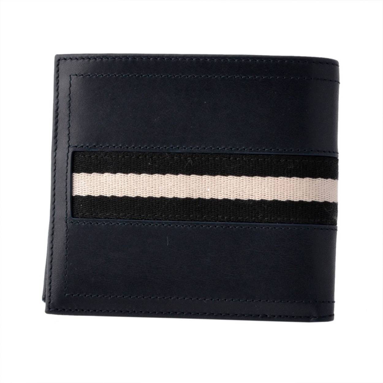 バリー BALLY TOLLEN.T 517 6187219 メンズ バリーストライプ 二つ折り財布 小銭入れ無し