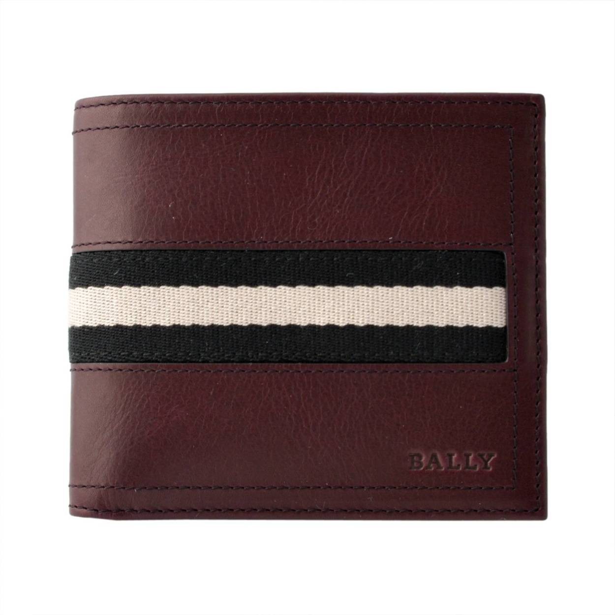 バリー BALLY TOLLEN.T 596 6214868 メンズ バリーストライプ 二つ折り財布 小銭入れ無し