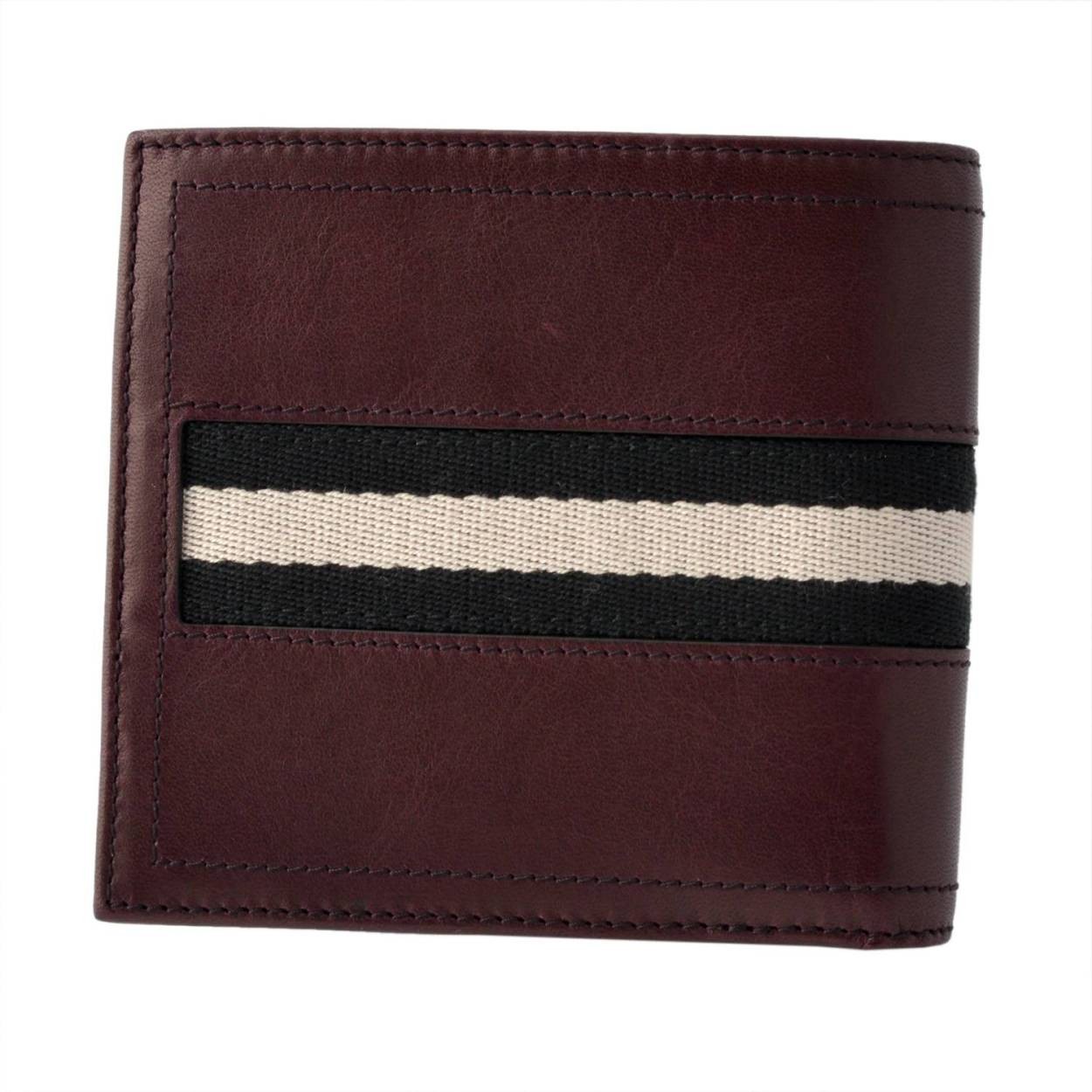 バリー BALLY TYE 596 6214886 メンズ バリーストライプ 小銭入れ付 二つ折り財布