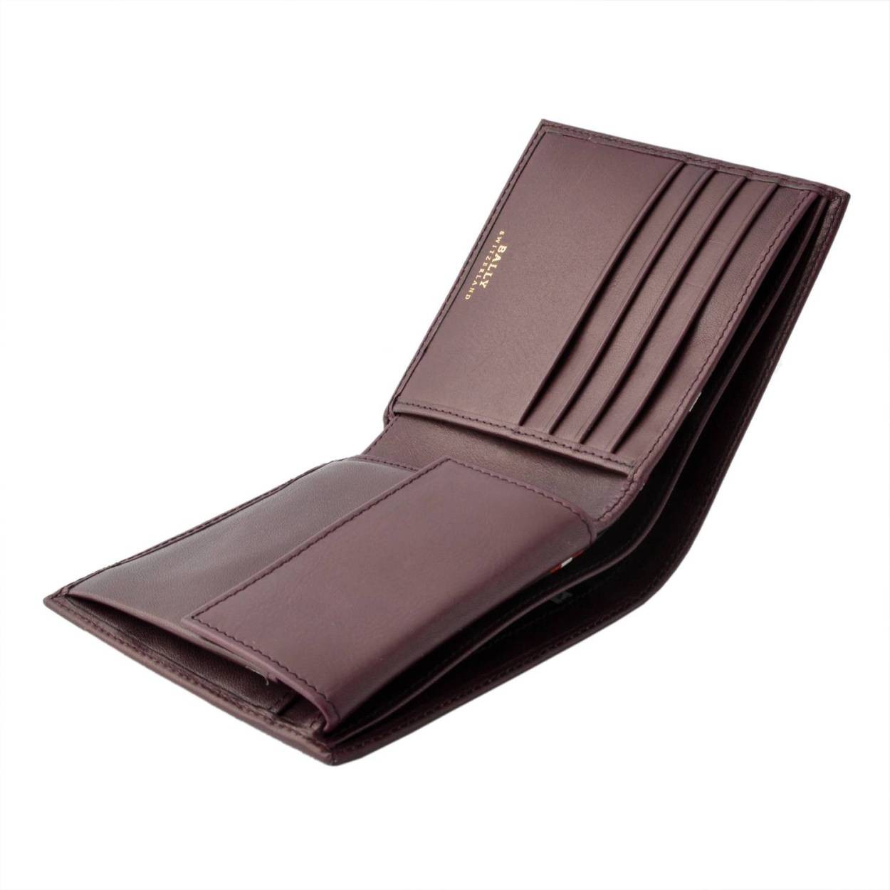 バリー BALLY TYE 596 6214886 メンズ バリーストライプ 小銭入れ付 二つ折り財布