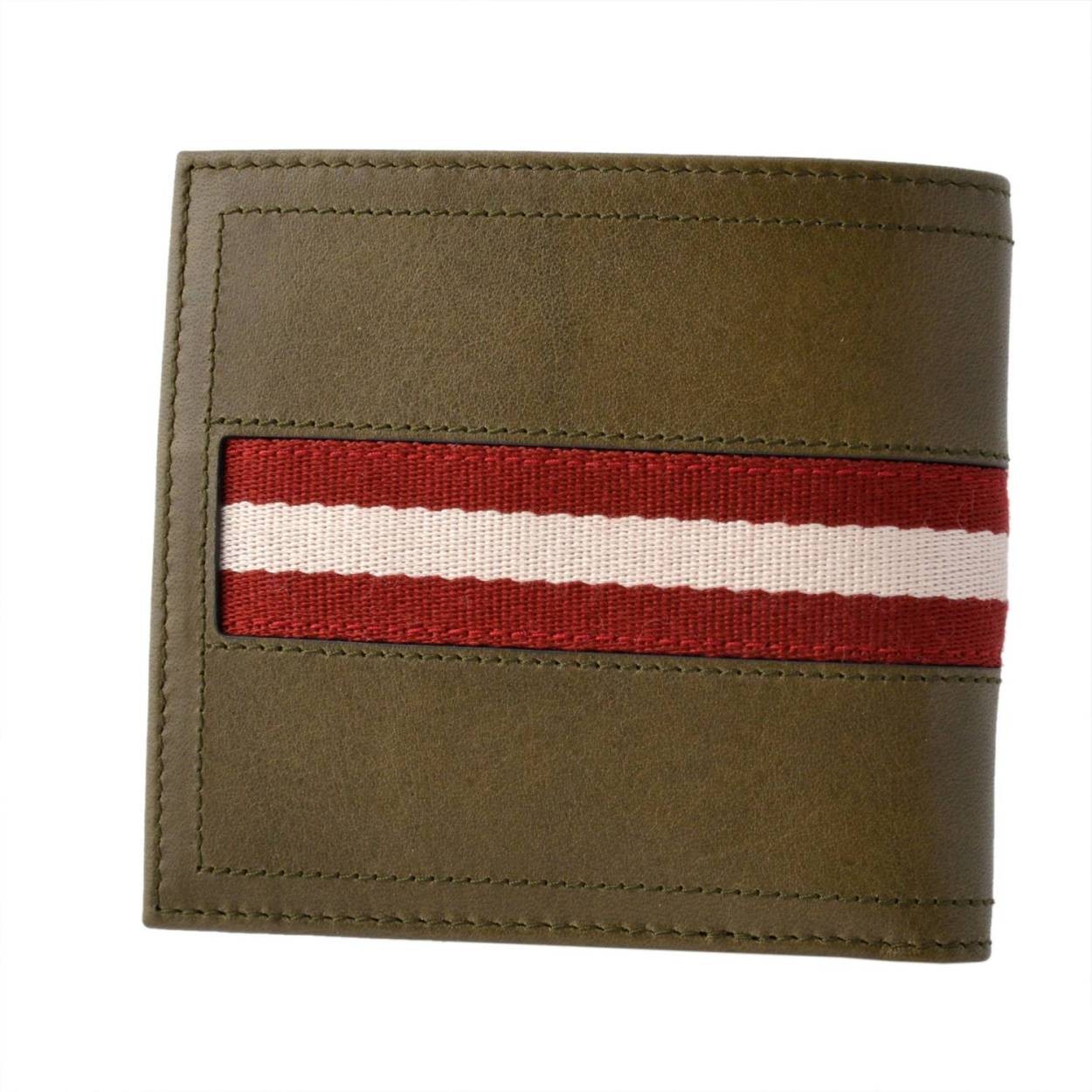 バリー BALLY TYE 699 6214887 メンズ バリーストライプ 小銭入れ付 二つ折り財布