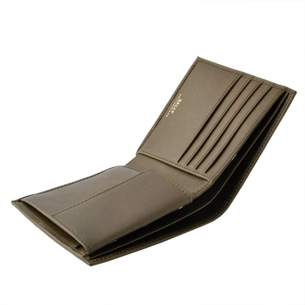 バリー BALLY TYE 699 6214887 メンズ バリーストライプ 小銭入れ付 二つ折り財布