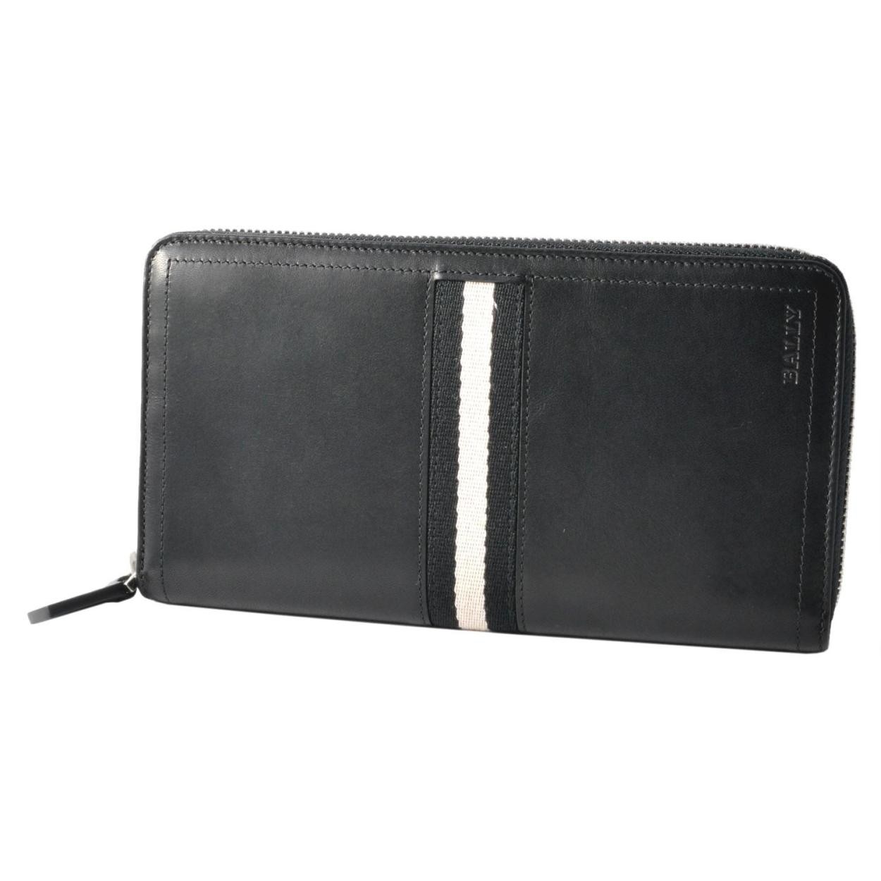 バリー BALLY TALEN 290 6206815 バリーストライプ ラウンドファスナー 長財布
