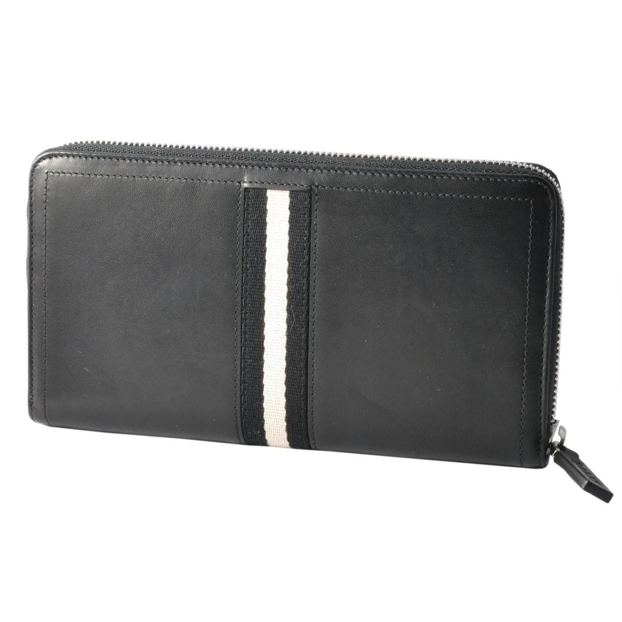 バリー BALLY TALEN 290 6206815 バリーストライプ ラウンドファスナー 長財布