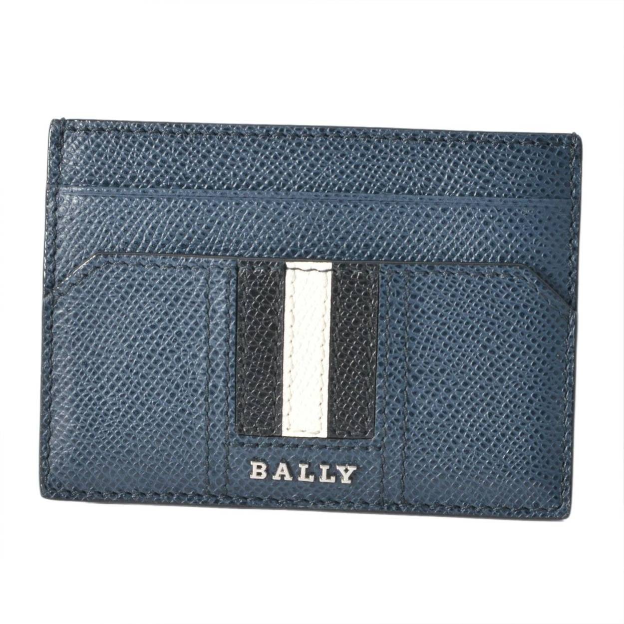 バリー BALLY TACLIPO.LT 17 6218039 バリーストライプ マネークリップ付 カードケース 名刺入れ