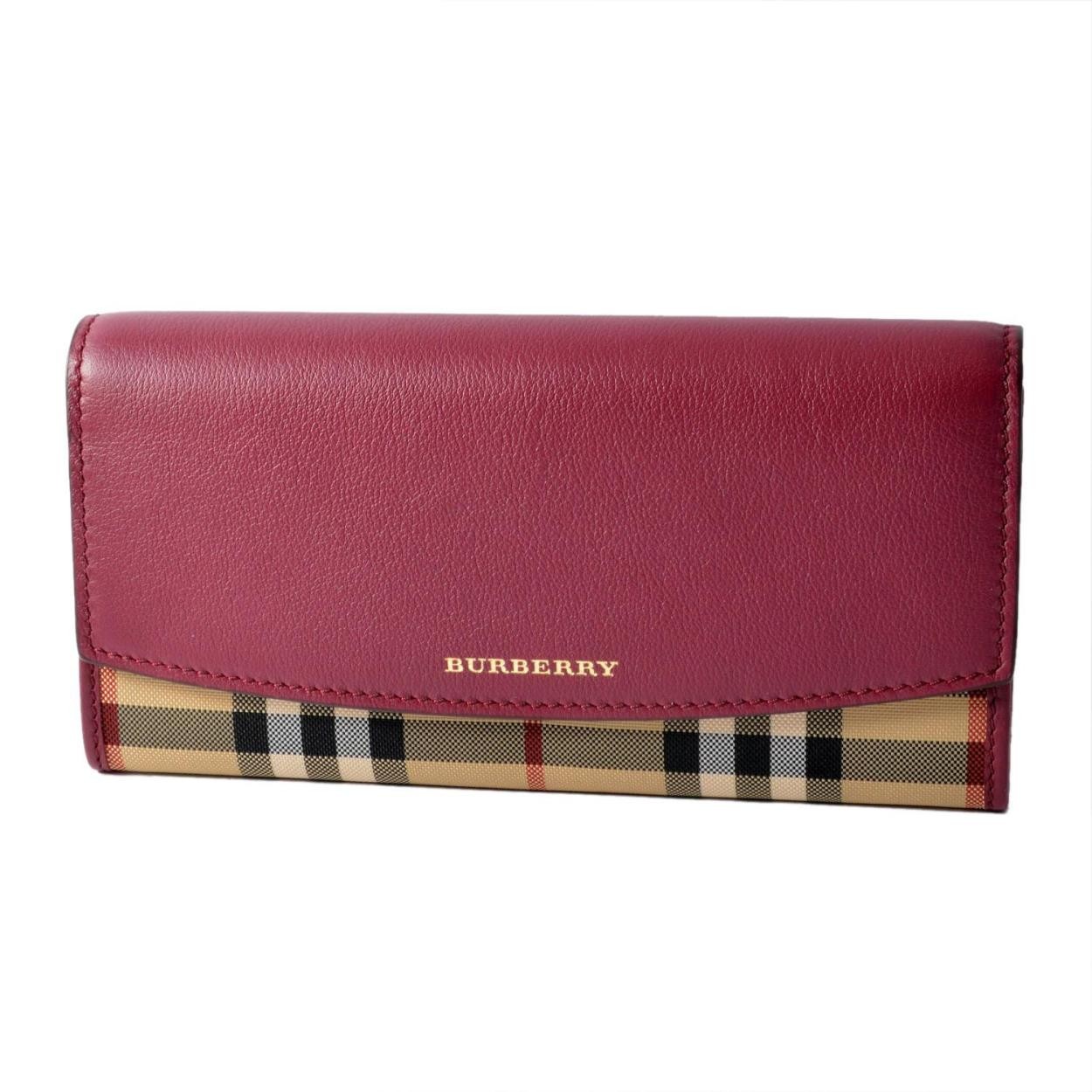 バーバリー BURBERRY 3988090 二つ折り長財布 HORSEFERRY CHECK