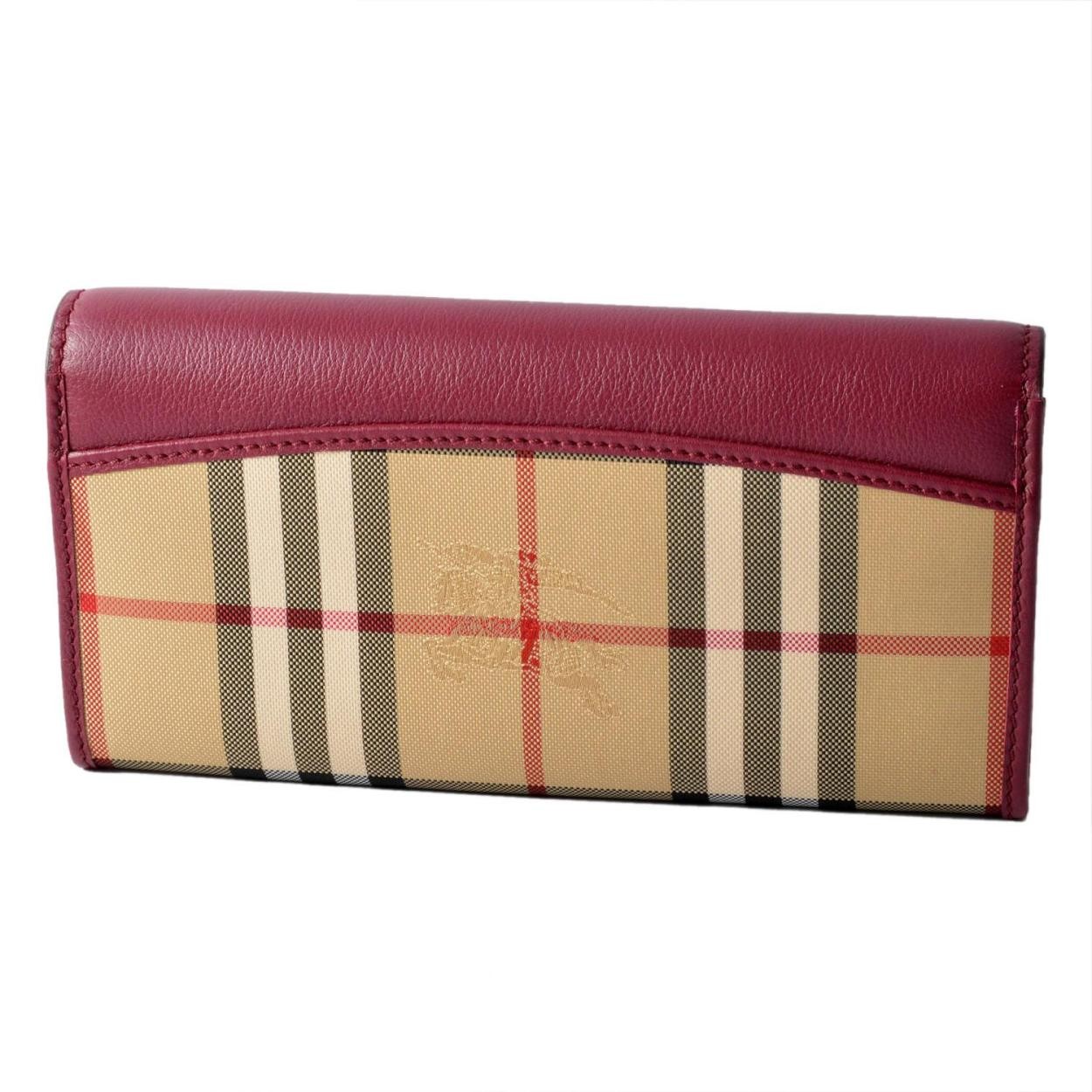 バーバリー BURBERRY 3988090 二つ折り長財布 HORSEFERRY CHECK