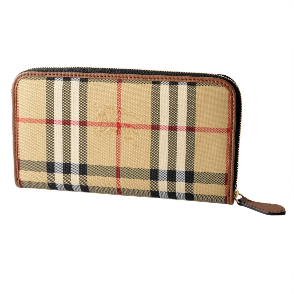 バーバリー BURBERRY 3982455 ラウンドファスナー長財布 HORSEFERRY CHECK