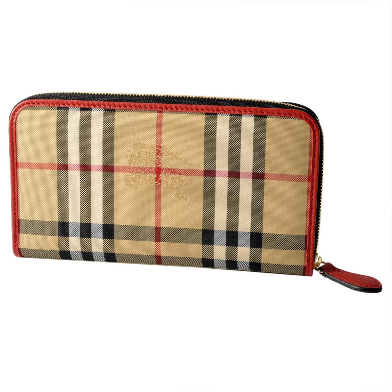 バーバリー BURBERRY 3982454 ラウンドファスナー長財布 HORSEFERRY CHECK