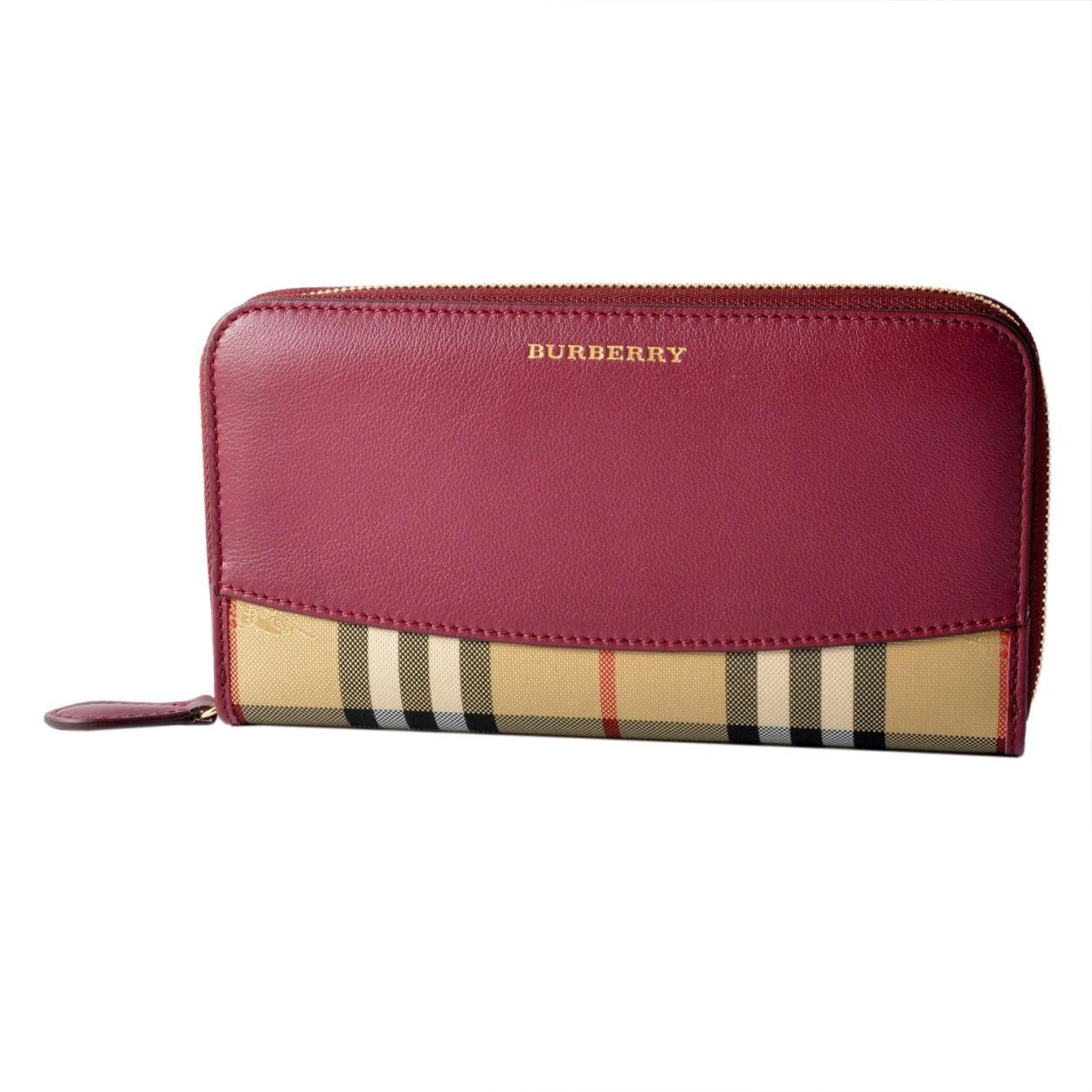 バーバリー BURBERRY 3988096 ラウンドファスナー長財布 HORSEFERRY CHECK