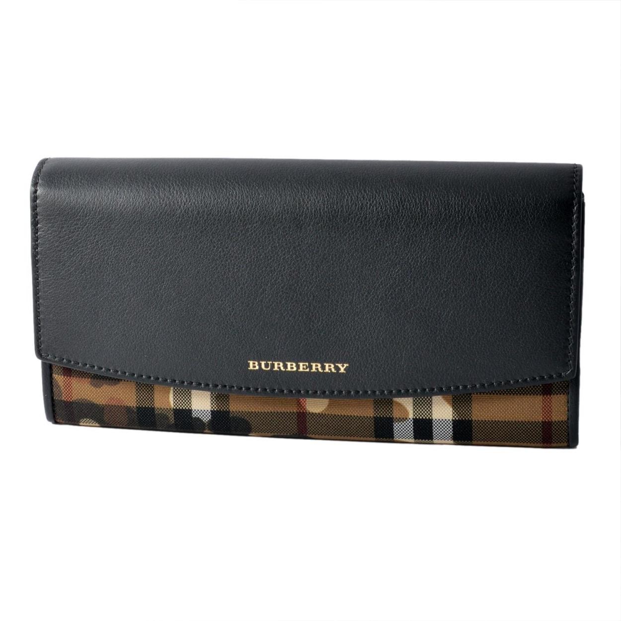 バーバリー BURBERRY 3996533 二つ折り長財布 CAMOUFLAGE PRINT/HORSEFERRY CHECK