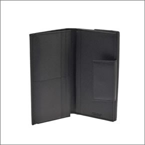 ブルガリ MILLERIGHE ミレリゲ Wホック 小銭入れ付 長財布 ブラック 25556 MILLERIGHE/BLK