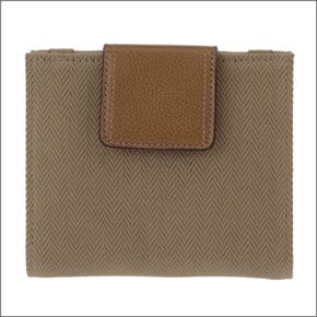 ブルガリ ≪取り寄せ商品≫ B.ZERO1 ビーゼロワン Wホック 小銭入れ付 二つ折り財布 ブラウン 33777 CANVAS/BRW