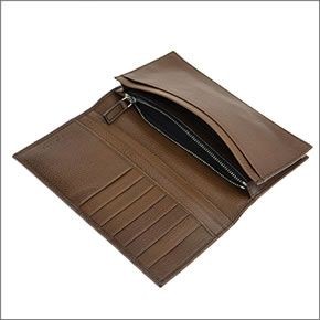 ブルガリ ≪取り寄せ商品≫URBAN アーバン 二つ折り長財布 34672 GRAIN/BRW