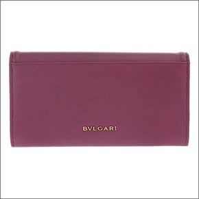 ブルガリ ≪取り寄せ商品≫ ライオンモチーフ金具付 二つ折り長財布 35241 CALF/RIB