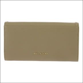 ブルガリ ≪取り寄せ商品≫ ライオンモチーフ金具付 二つ折り長財布 35242 CALF/VET