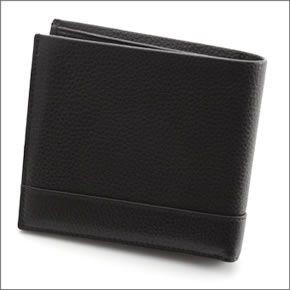 ブルガリ URBAN アーバン 小銭入れ付 二つ折り財布 カーフ ブラック 33403 GRAIN/BLK