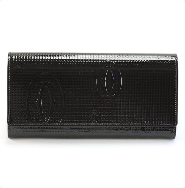 カルティエ L3001284 HAPPY BIRTHDAY ハッピーバースデー 2Cロゴ型押し 二つ折り長財布