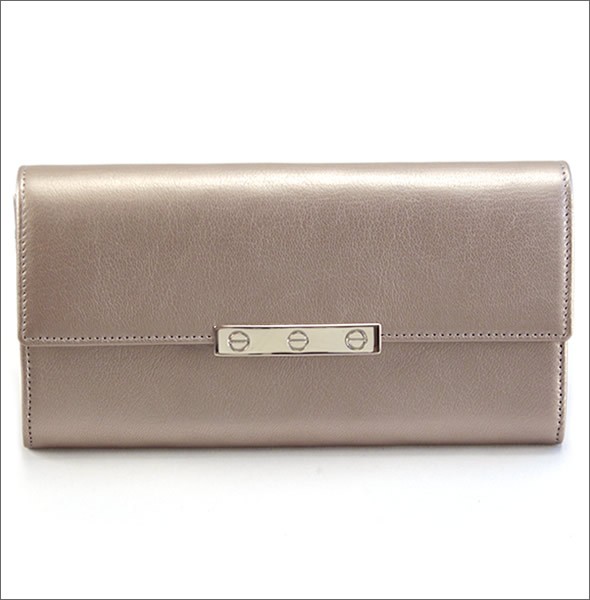 カルティエ L3001374 LOVE ラブライン ビスモチーフプレート 二つ折り長財布