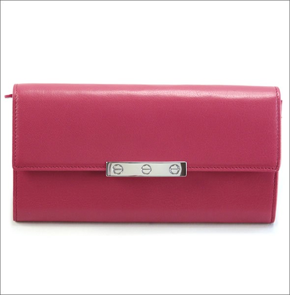 カルティエ L3001376 LOVE ラブライン ビスモチーフプレート 二つ折り長財布