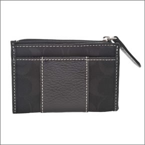 コーチ ペネロピシグネチャー ミニスキニー コインケース 小銭入れ ブラック 42191 SBKBK