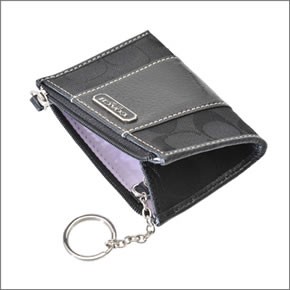 コーチ ペネロピシグネチャー ミニスキニー コインケース 小銭入れ ブラック 42191 SBKBK