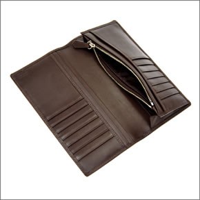 コーチ ヘリテージ ストライプ ブレスト ポケット ウォレット メンズ 二つ折り長財布（小銭入れ付） カーキ/マホガニー 74237 KH/MA