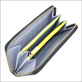 コーチ ≪取り寄せ商品≫LEGACY レガシー カラーブロック ラウンドファスナー長財布 ネイビー/ライトブルー 48890 SVB3Z