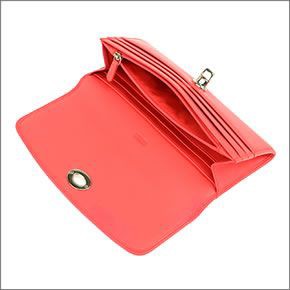 コーチ ≪取り寄せ商品≫LEGACY レガシー パーフォレーテッド パンチングレザー 二つ折り長財布 コーラルピンク 49059 SVB3S