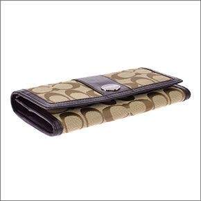 コーチ ≪取り寄せ商品≫LEGACY レガシー シグネチャー 二つ折り長財布　 48462 SKHMA