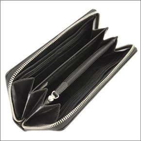 コーチ・アウトレット  ≪取り寄せ商品≫アシュレイ シグネチャー ラウンドファスナー長財布  F48081 SLCBK