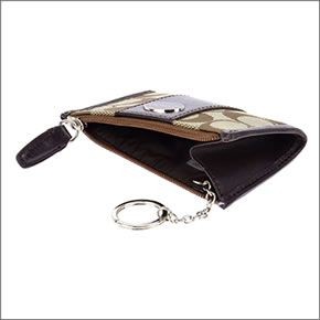 コーチ ≪取り寄せ商品≫LEGACY レガシー シグネチャー キャンバス  ミニスキニー キーリング付小銭入れ コインケース 48454/SKHMA