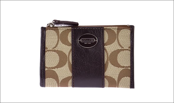 コーチ ≪取り寄せ商品≫LEGACY レガシー シグネチャー キャンバス  ミニスキニー キーリング付小銭入れ コインケース 48454/SKHMA