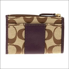 コーチ ≪取り寄せ商品≫LEGACY レガシー シグネチャー キャンバス  ミニスキニー キーリング付小銭入れ コインケース 48454/B4BVR