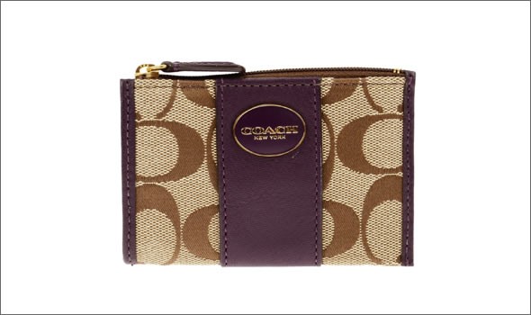 コーチ ≪取り寄せ商品≫LEGACY レガシー シグネチャー キャンバス  ミニスキニー キーリング付小銭入れ コインケース 48454/B4BVR