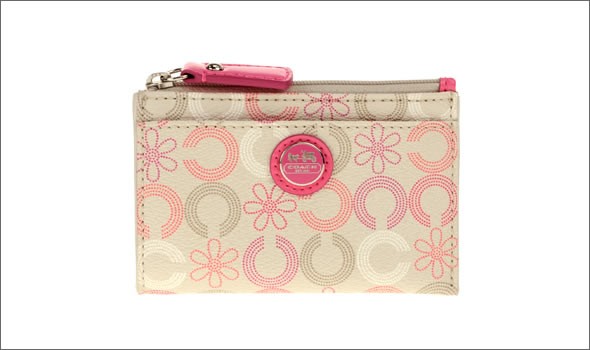 コーチ ≪取り寄せ商品≫ウェイバリー デイジー ミニスキニー キーリング付小銭入れ コインケース 48910/SV/MC