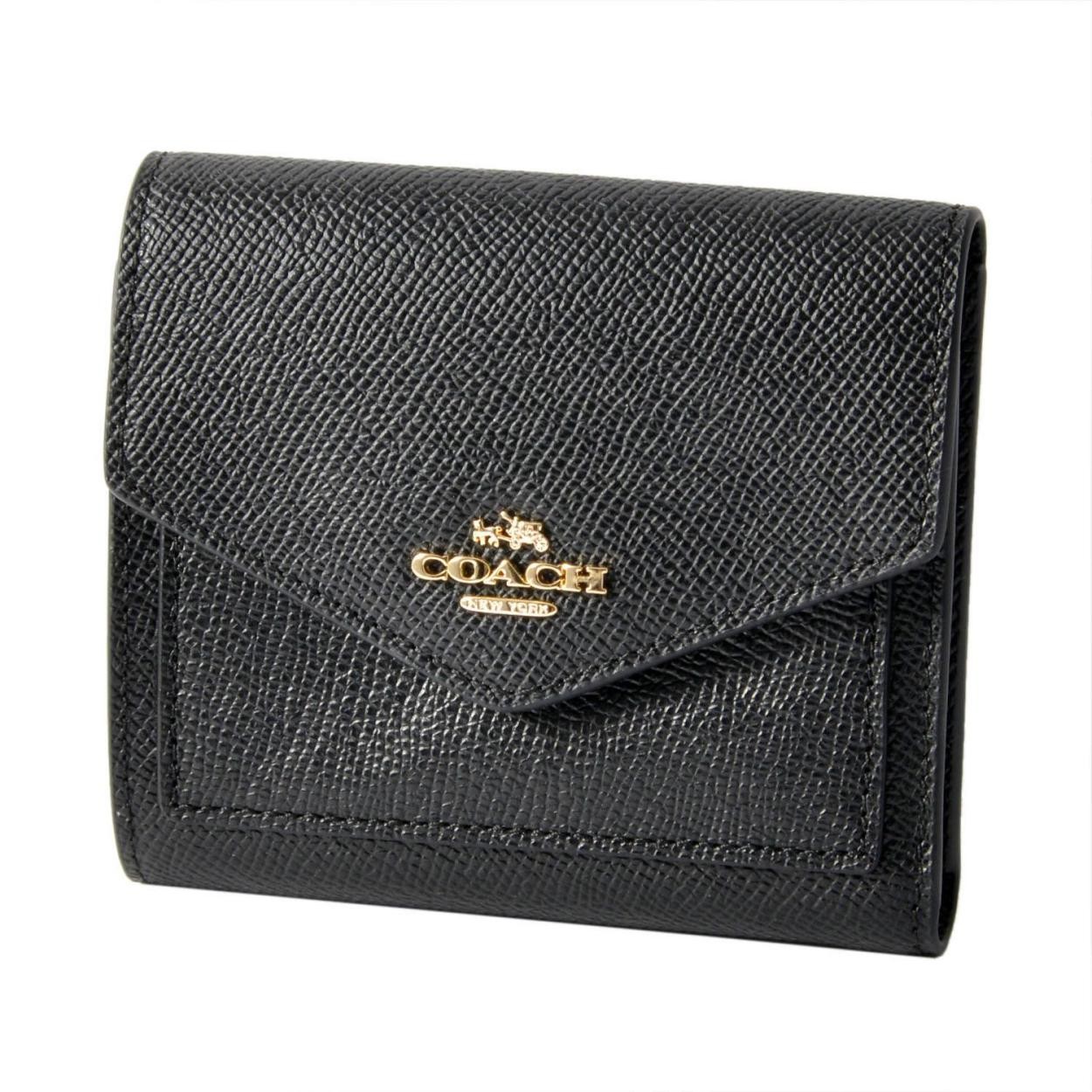 コーチ COACH 58298 Li/Black（LIBLK） 三つ折り ミニ財布　 SMALL WALLET