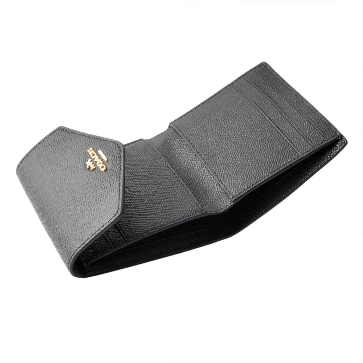 コーチ COACH 58298 Li/Black（LIBLK） 三つ折り ミニ財布　 SMALL WALLET