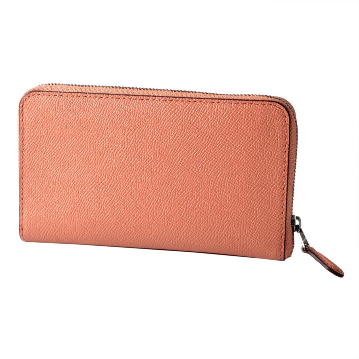 コーチ COACH 58584 Dk/Melon(DKM8J) ラウンドファスナー長財布 MEDIUM ZIP AROUND