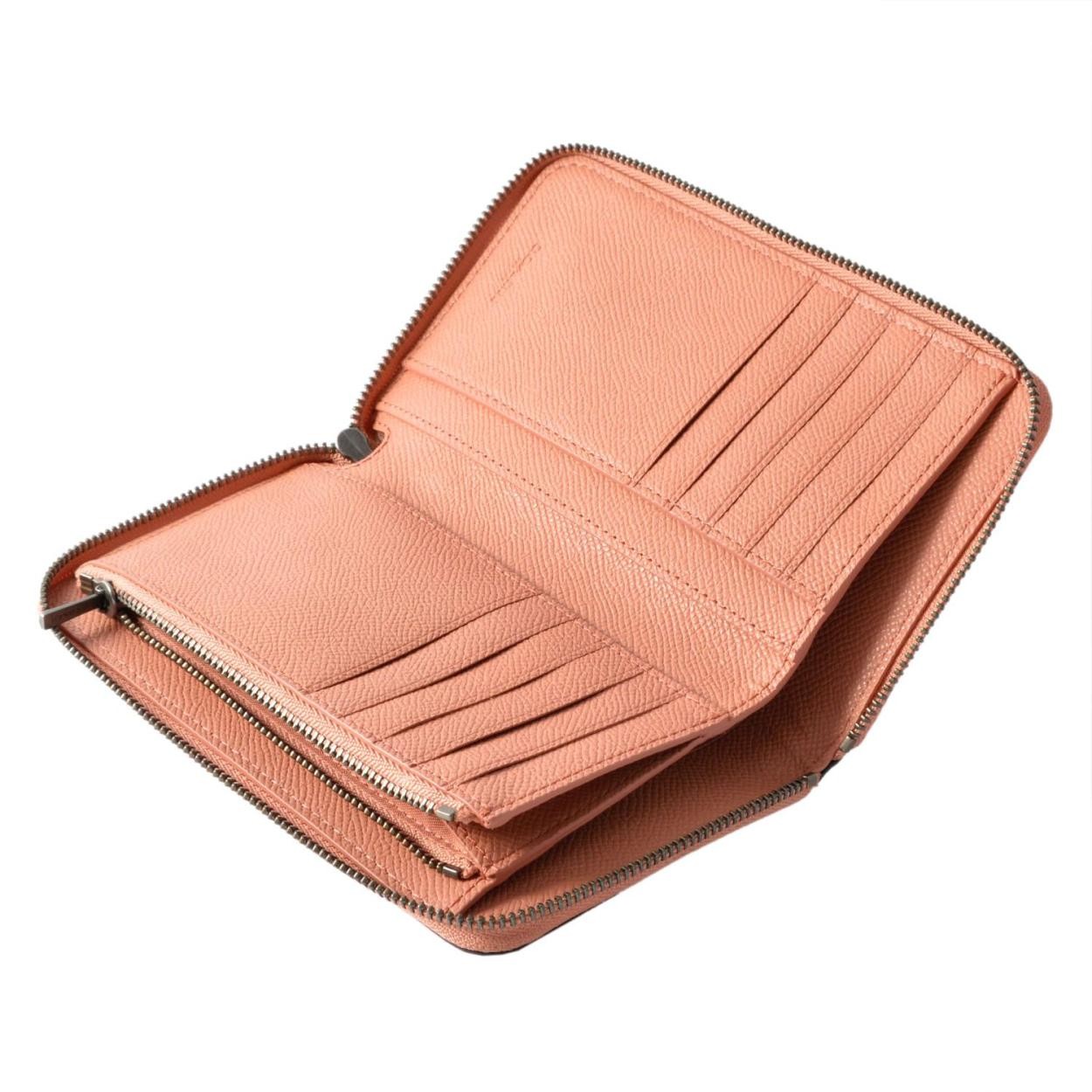 コーチ COACH 58584 Dk/Melon(DKM8J) ラウンドファスナー長財布 MEDIUM ZIP AROUND