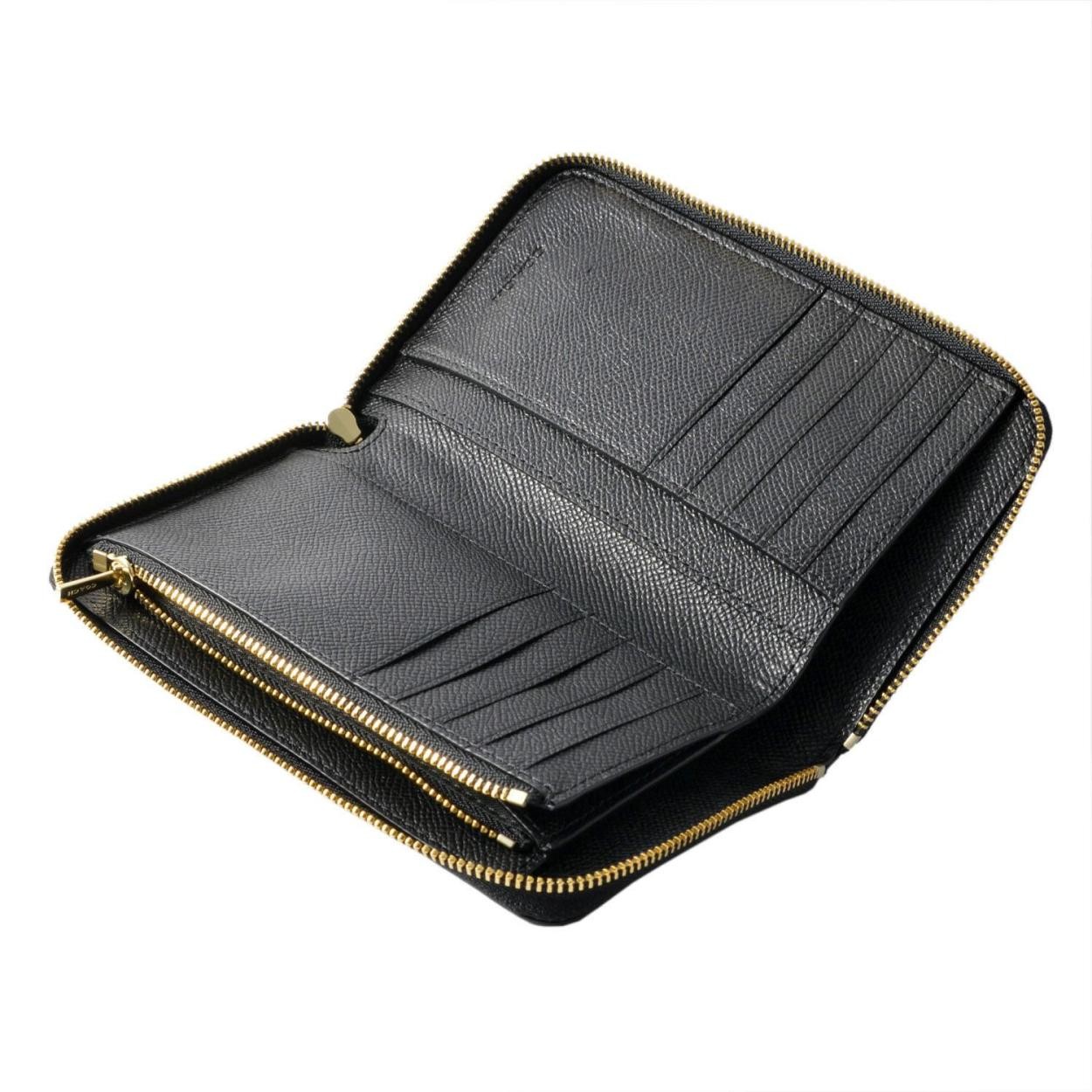 コーチ COACH 58584 Li/Black（LIBLK） ラウンドファスナー長財布 MEDIUM ZIP AROUND