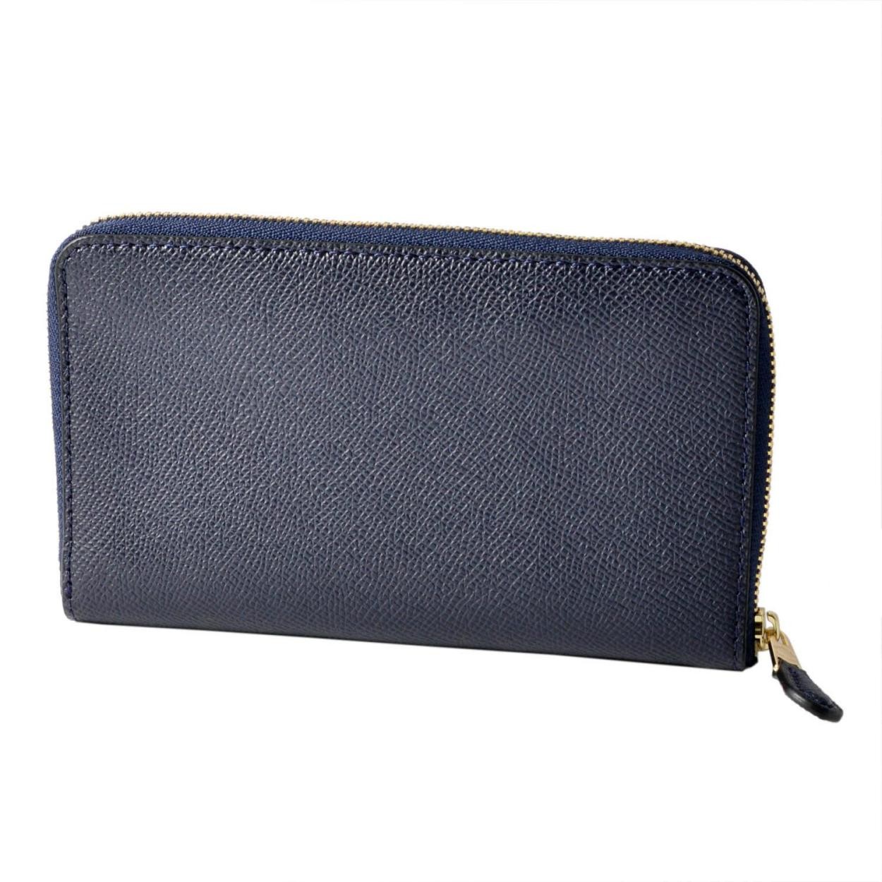 コーチ COACH 58584 Li/Navy(LINAV) ラウンドファスナー長財布 MEDIUM ZIP AROUND