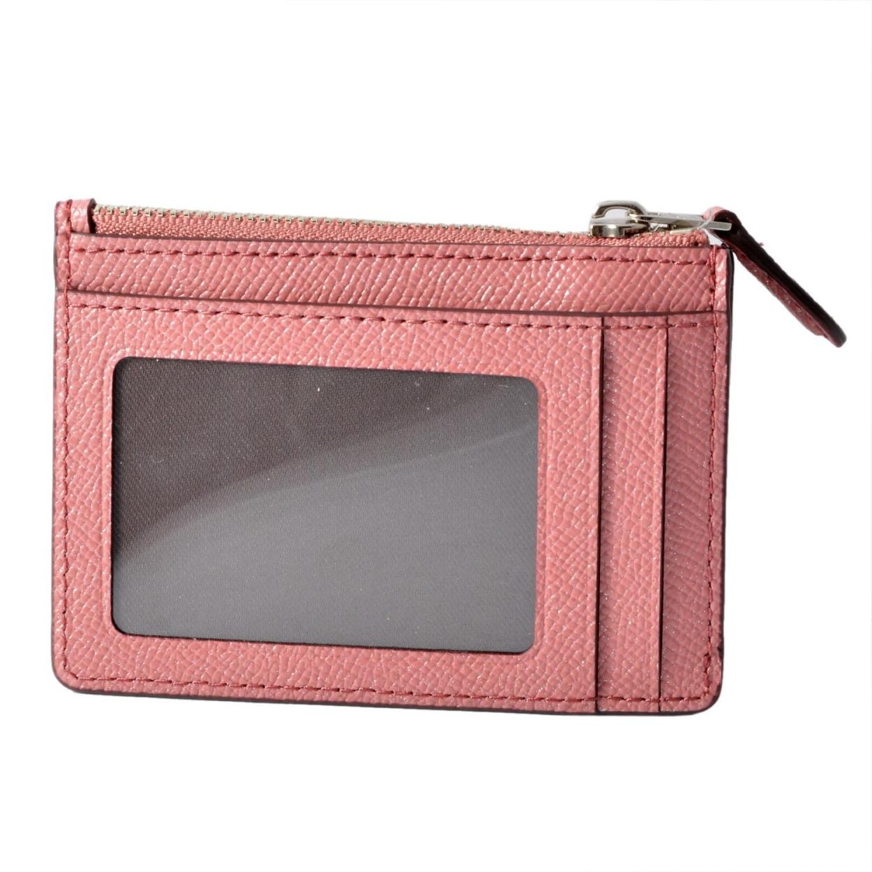 コーチ COACH 87077 Sv/Glitter Rose（SVMPG） ミニスキニー パスケース 小銭入れ・キーリング付 マルチケース MINI SKINNY ID CASE