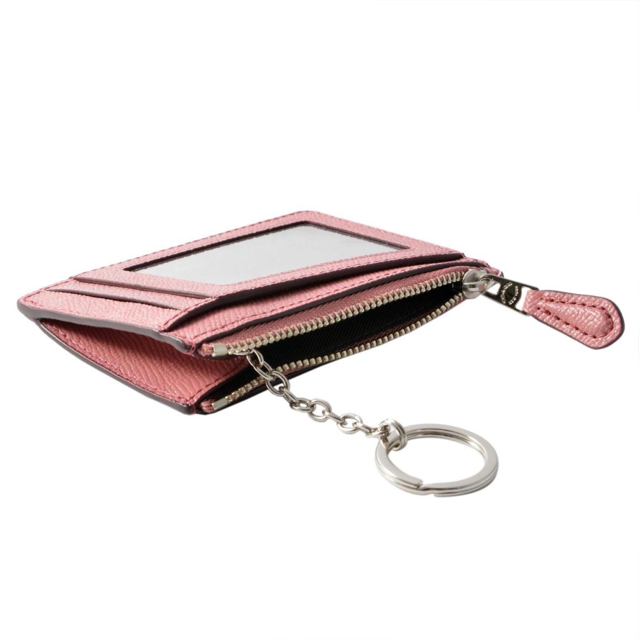 コーチ COACH 87077 Sv/Glitter Rose（SVMPG） ミニスキニー パスケース 小銭入れ・キーリング付 マルチケース MINI SKINNY ID CASE