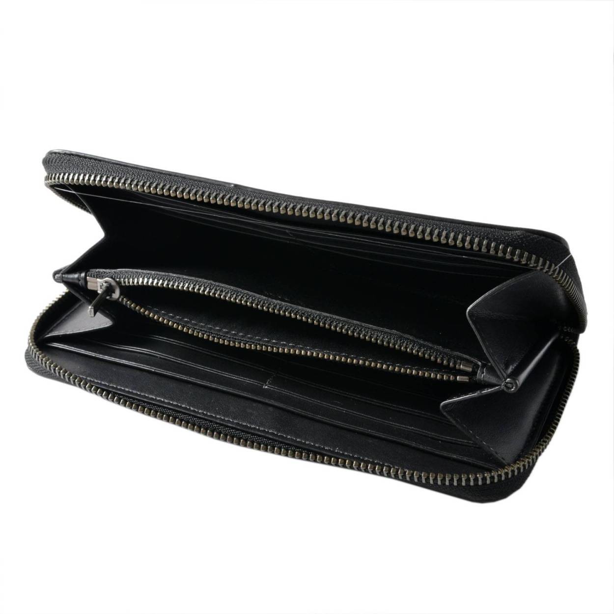 コーチ COACH 12039 Dk/Black (DKBLK) ティー ローズ メタル スタッズ ツーリング ラウンドファスナー長財布 ACCORDION ZIP
