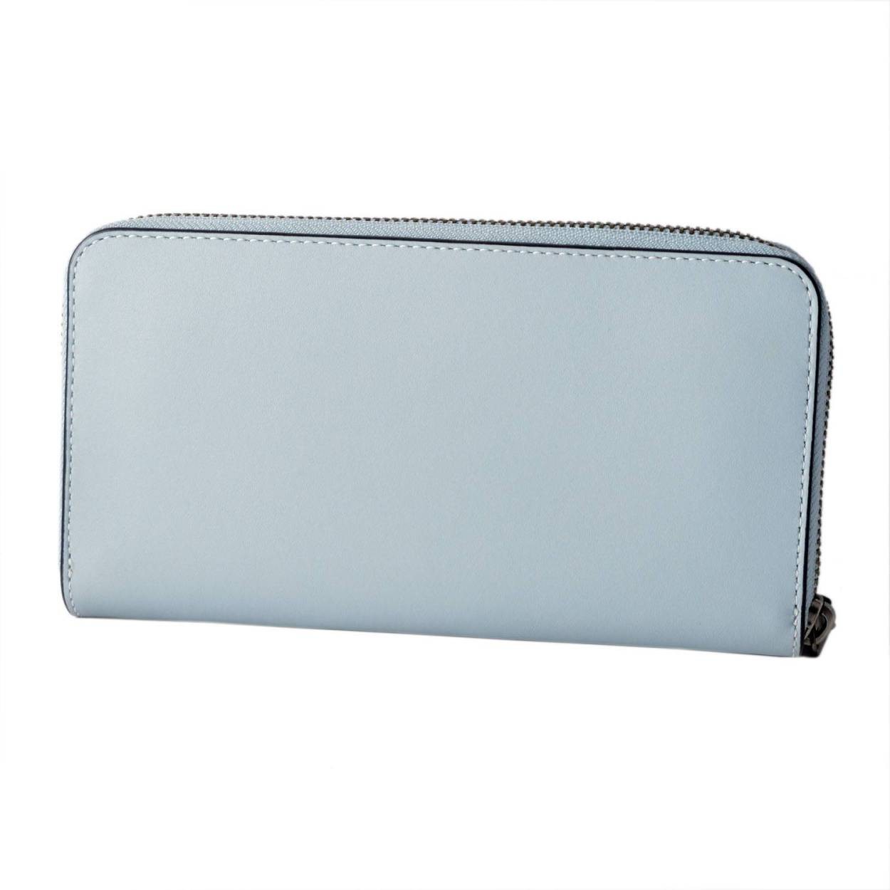 コーチ COACH 12039 Dk/Pale Blue (DKPBU) ティー ローズ メタル スタッズ ツーリング ラウンドファスナー長財布 ACCORDION ZIP