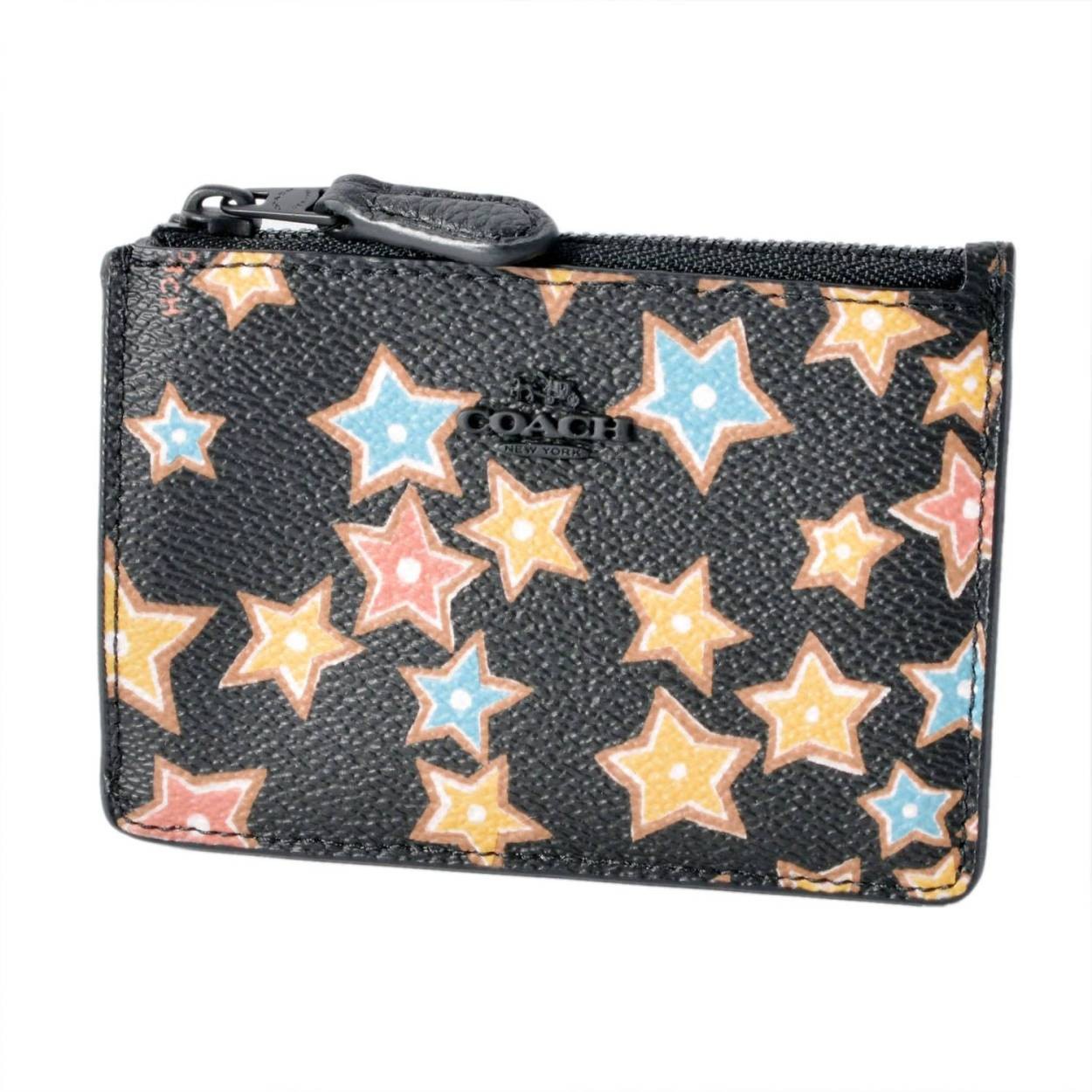 コーチ COACH 13678 Mw/Black Multi（MWBLC） スターライト プリント パスケース 小銭入れ・キーリング付 マルチケース STAR RIGHT PRINT MINI SKINNY ID CASE